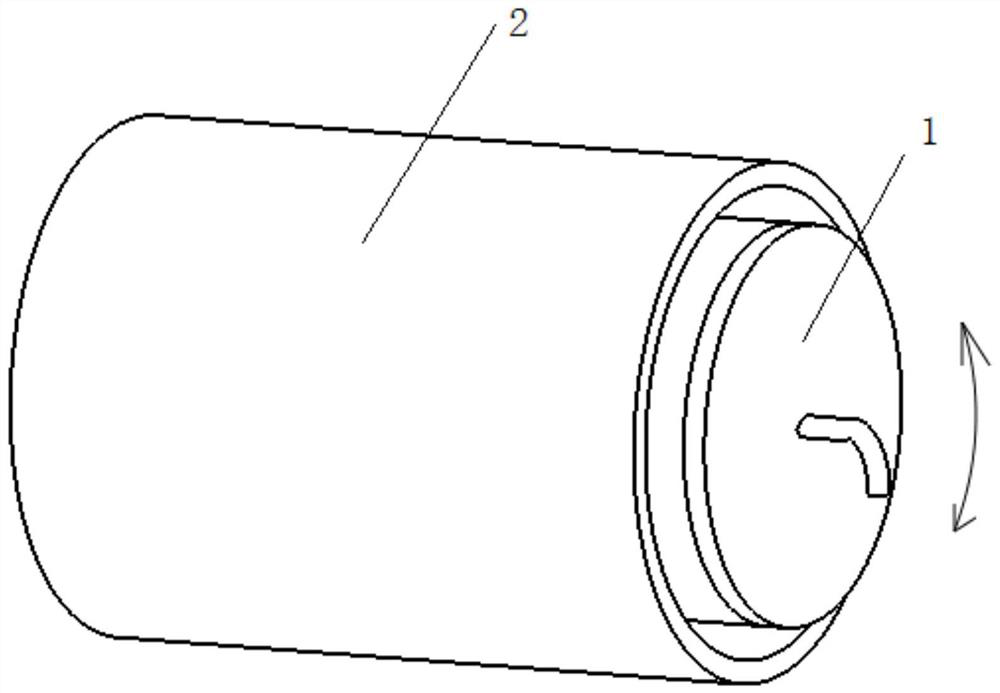 Drying cylinder for carrying out radiation heating on soil sample