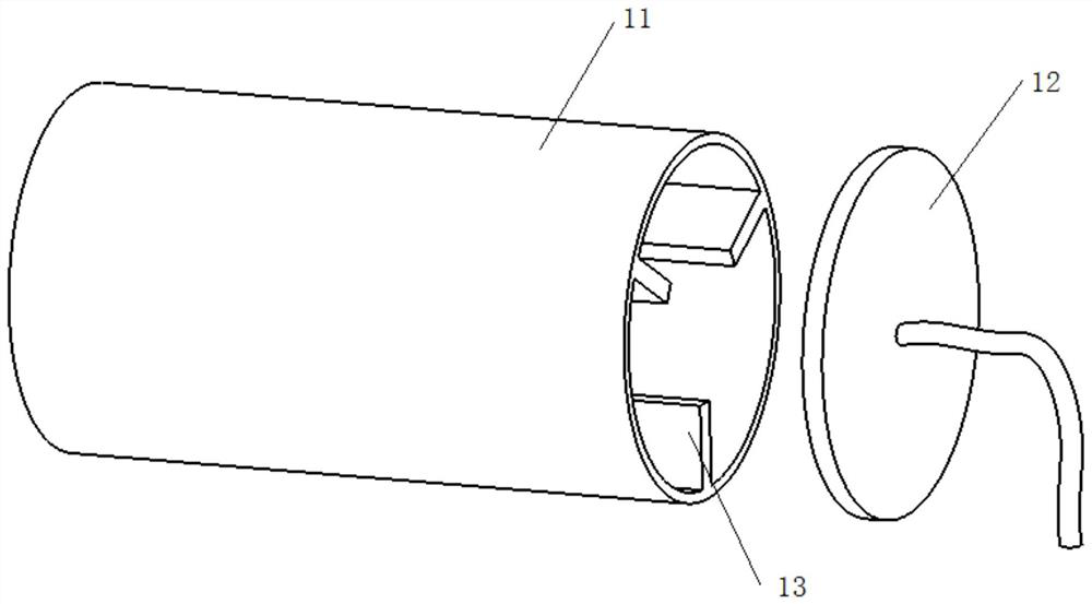 Drying cylinder for carrying out radiation heating on soil sample