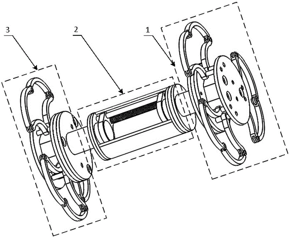 Large reduction ratio miniature gastrointestinal robot mechanism