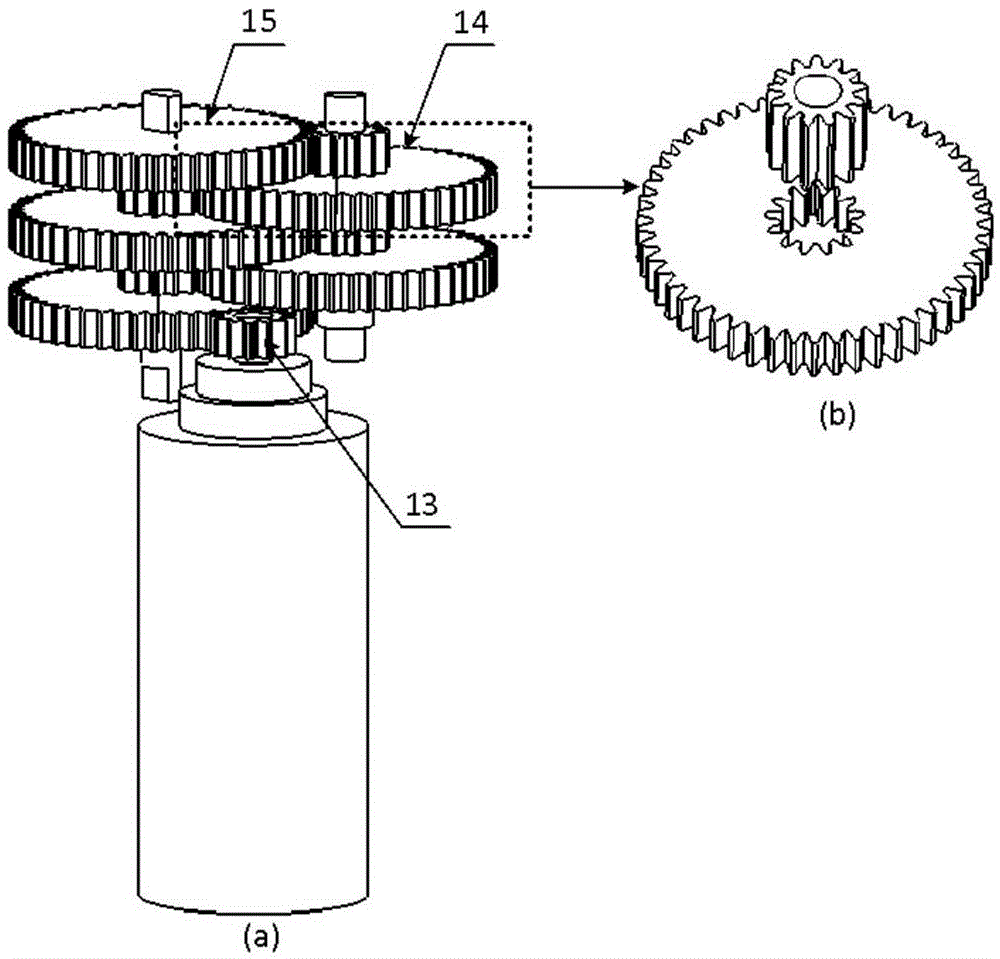 Large reduction ratio miniature gastrointestinal robot mechanism