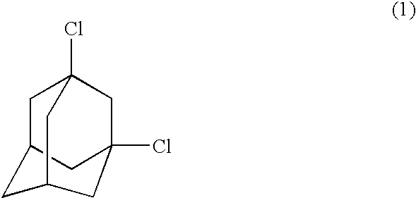 Process for preparing dihalogenated adamantanes