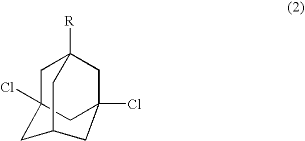 Process for preparing dihalogenated adamantanes