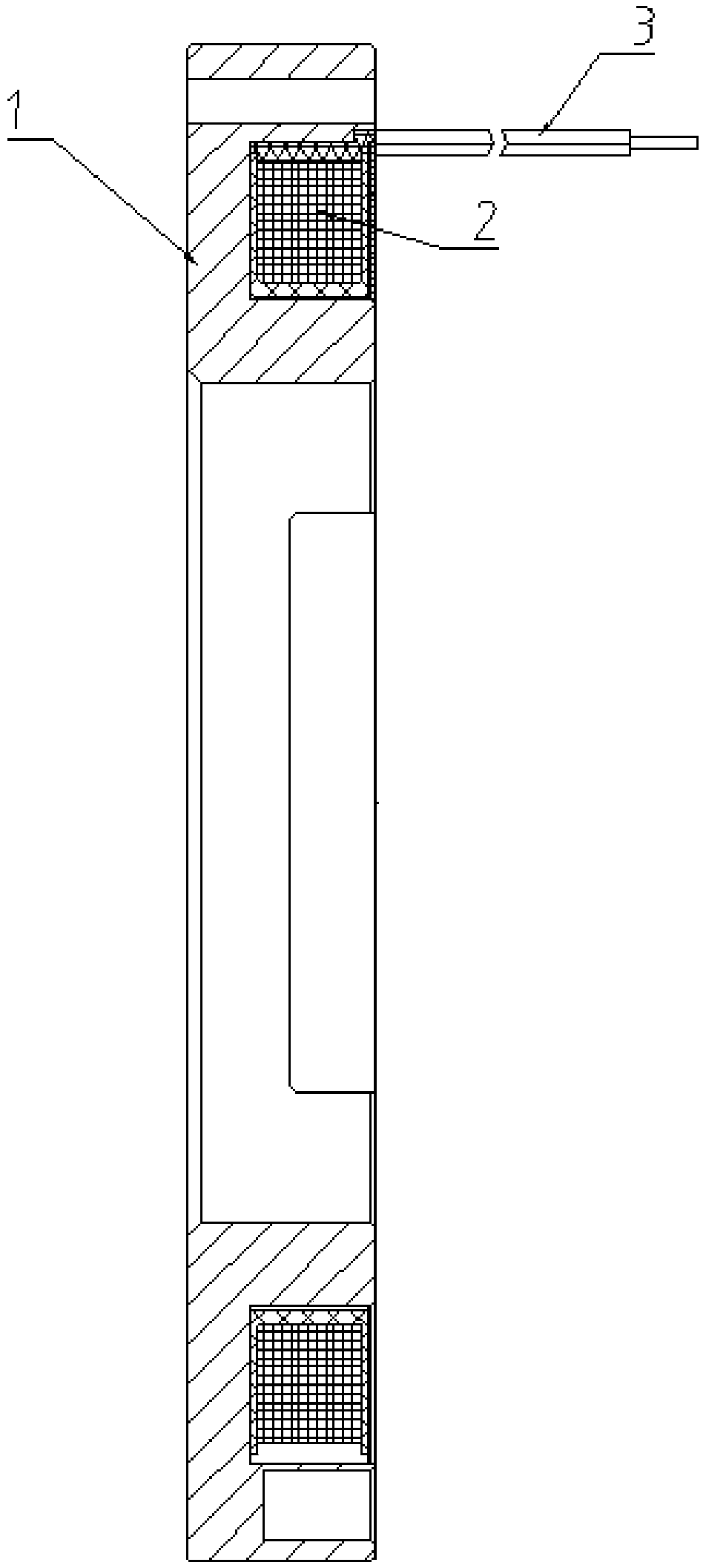 Brake stator structure of servo motor and servo motor