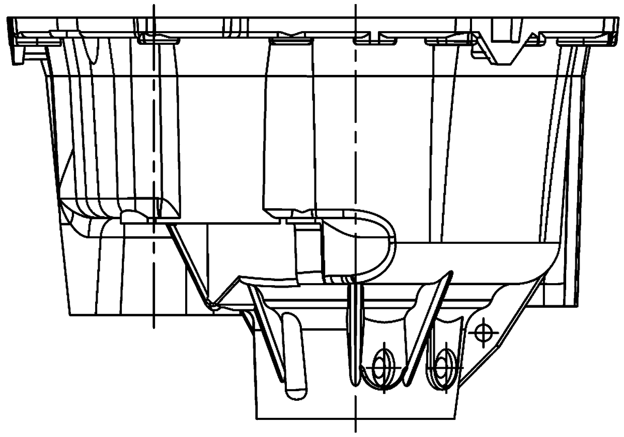 A grabbing method with claw structure for automatic grabbing of engine casing