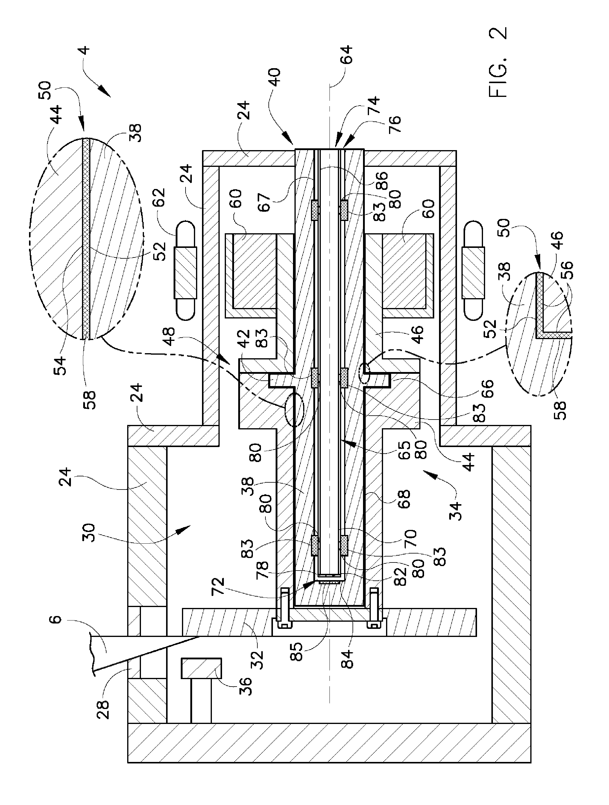 Apparatus and method of cooling a liquid metal bearing in an x-ray tube