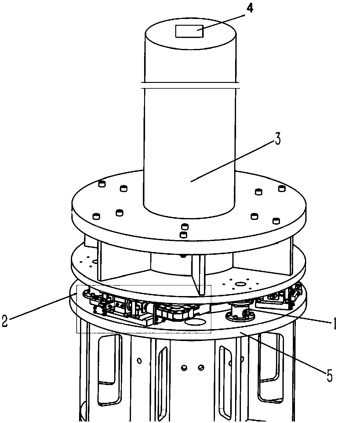 Background interference cancellation fine-tuning device used for RCS testing