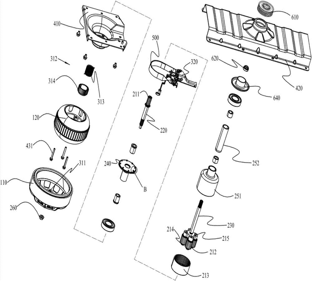 Washing machine driving system and washing machine