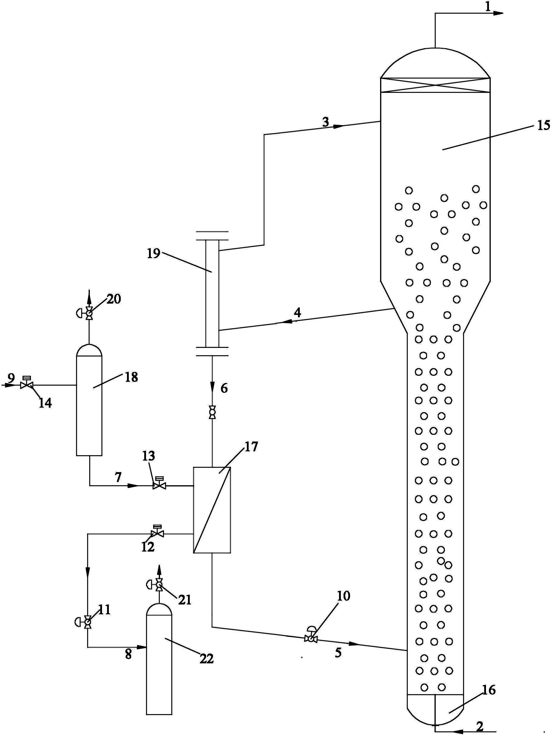 Fischer-Tropsch wax and catalyst filtering and back-flushing method for Fischer-Tropsch synthetic slurry bed reactor