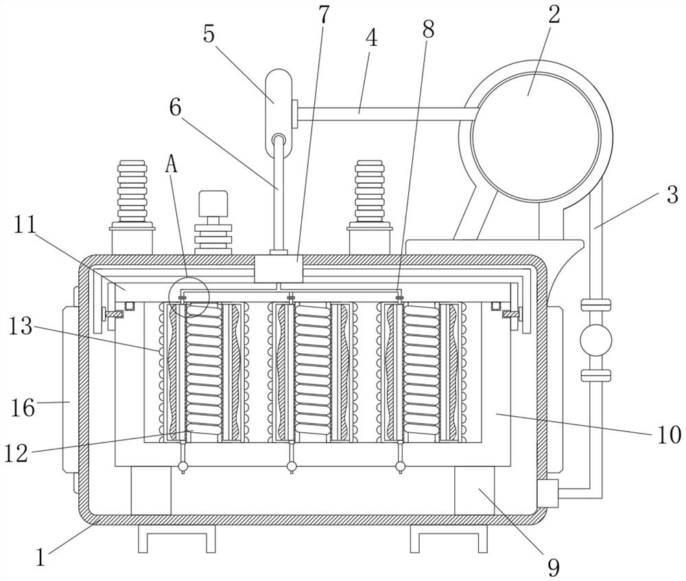 Transformer winding with efficient heat dissipation structure