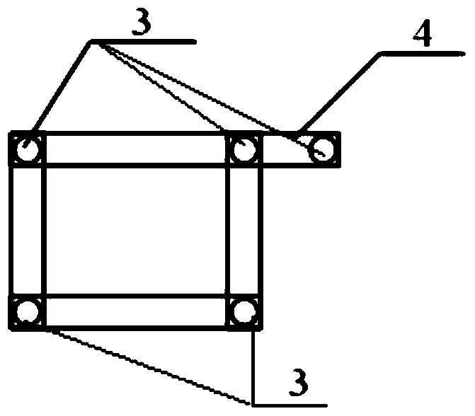 Anti-vibration installation method of temperature-compensated crystal oscillator