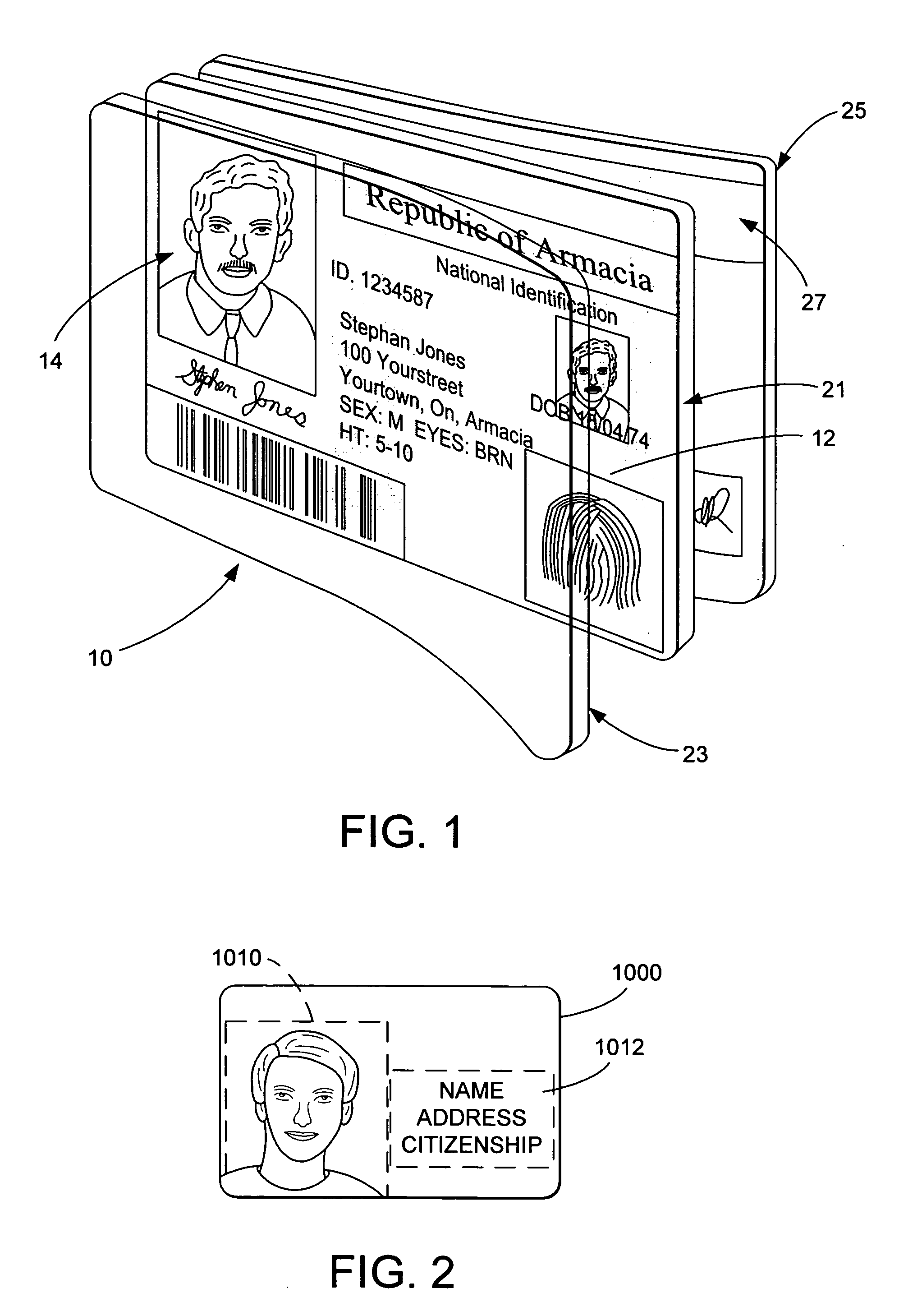 Identification document and related methods