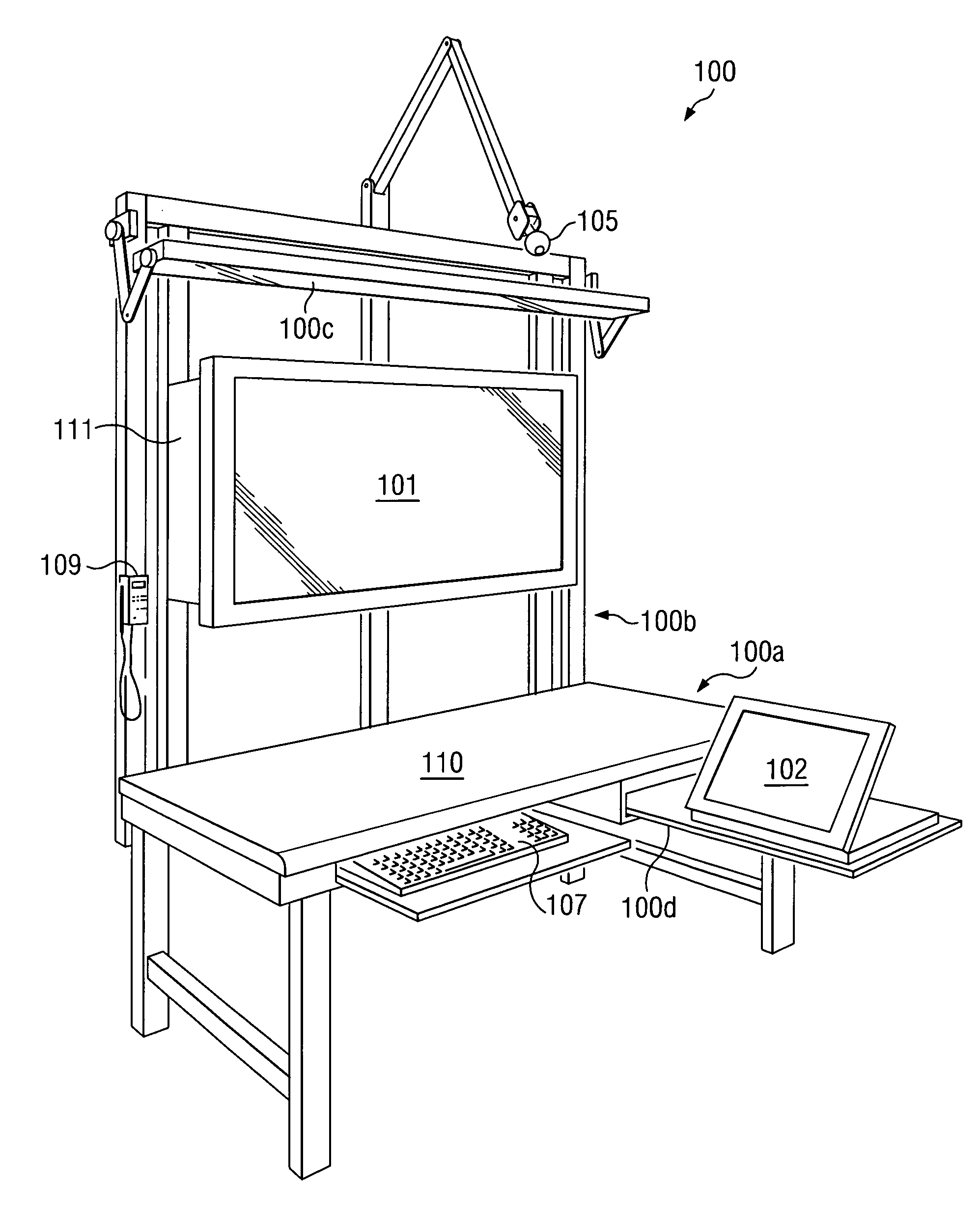 Industrial Workbench with Digital Input, Output, Processing, and Connectivity Devices