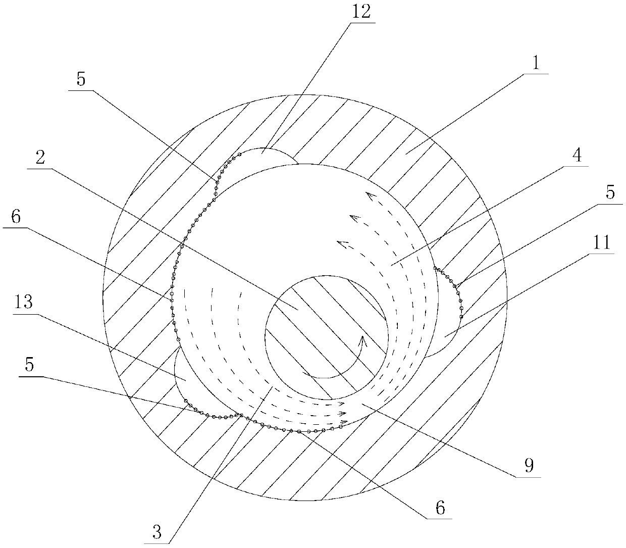 Combined sliding surface spiral groove bearing