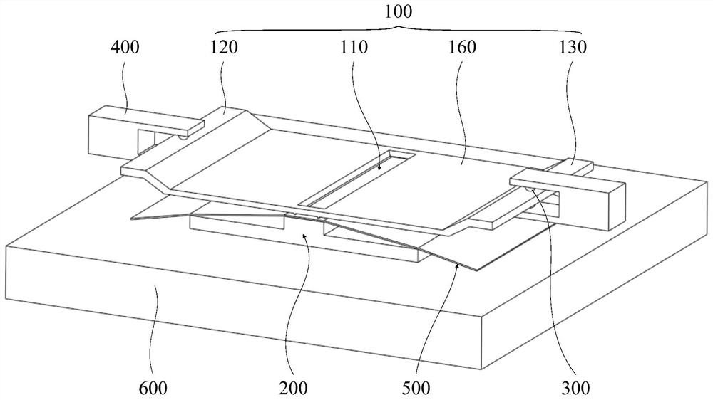 Pressing plate jig for thin film bonding, pressing structure and thin film bonding device