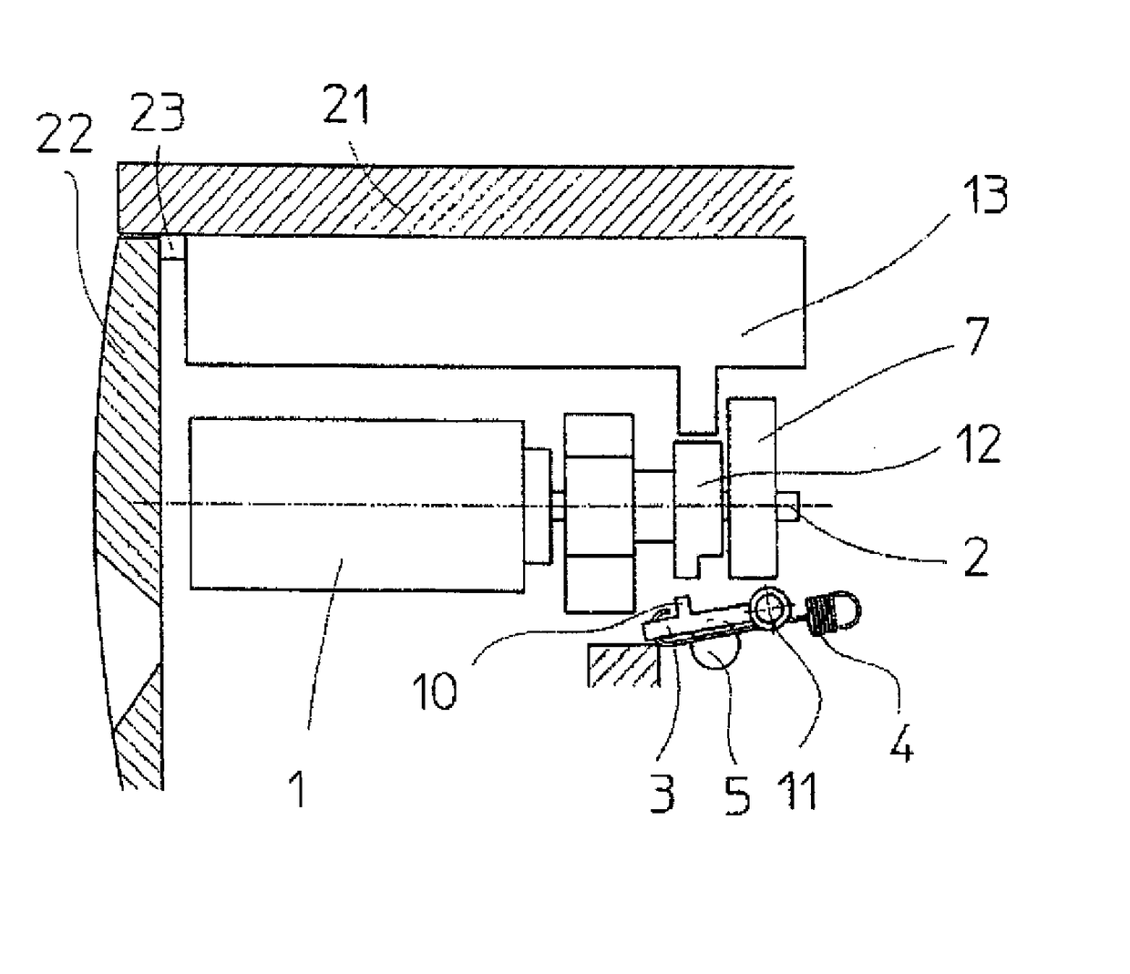 Movement lock for a locking element or an actuator in a locking system