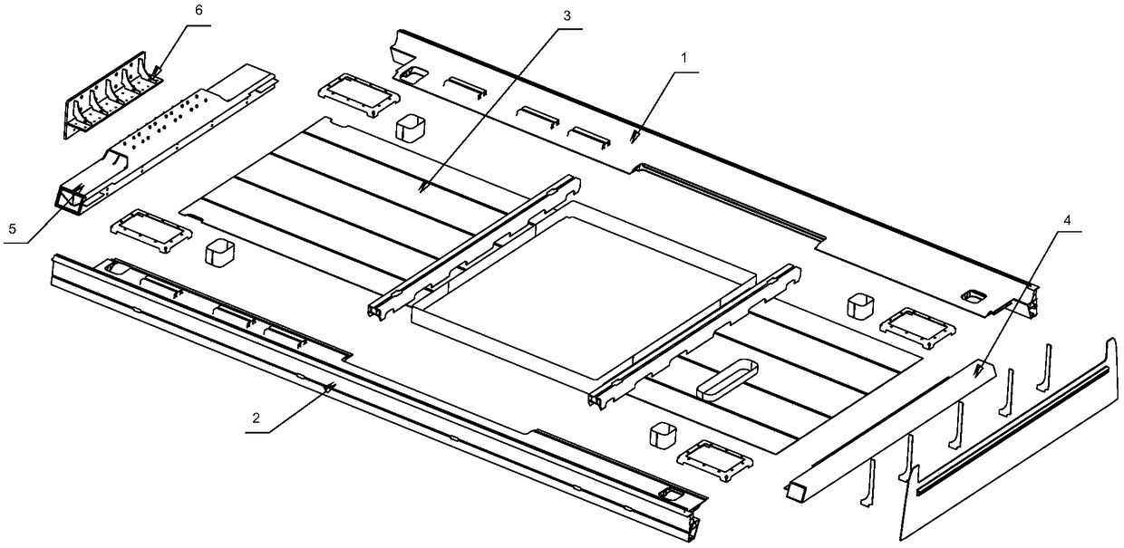 A low-floor rail vehicle roof and a low-floor rail vehicle