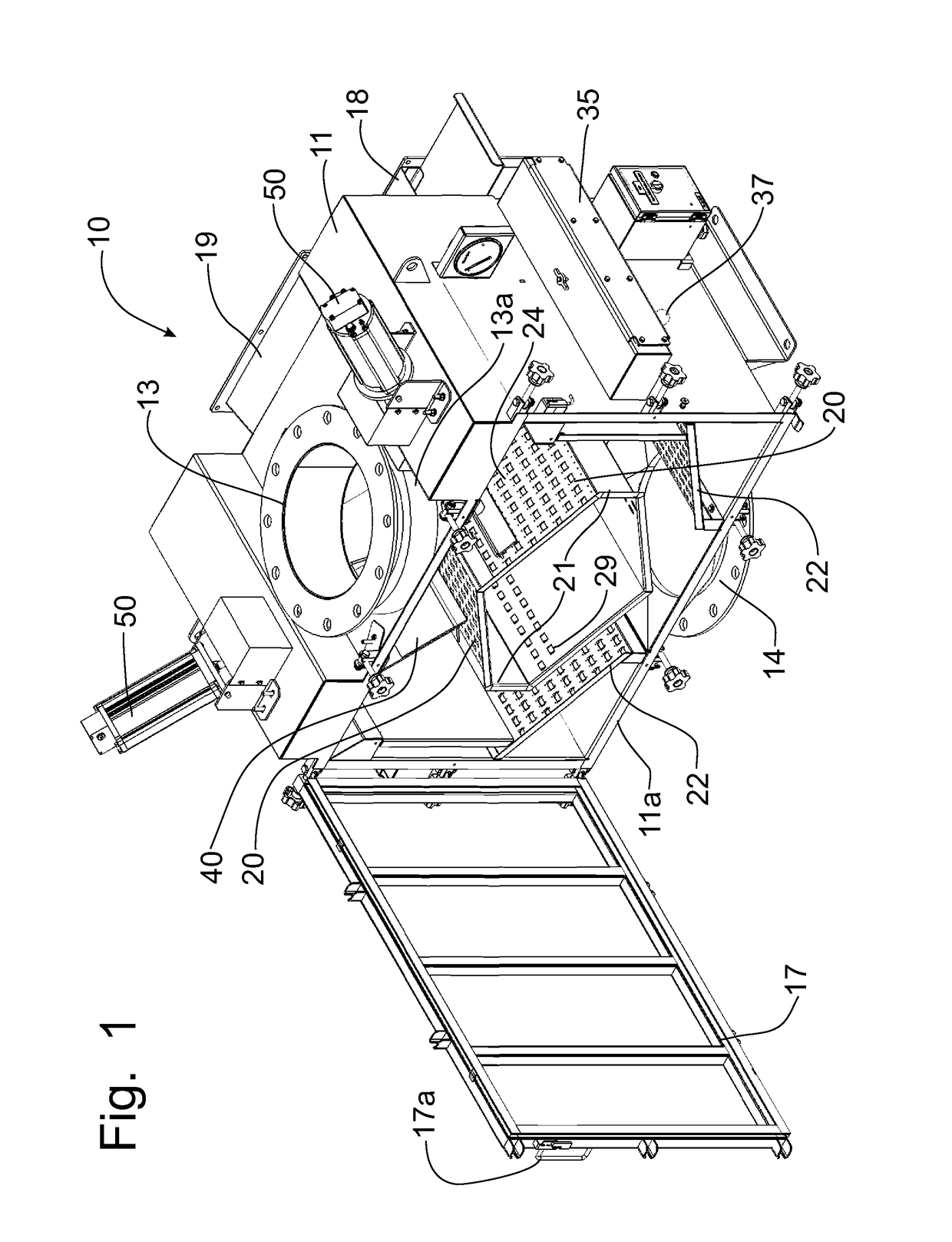 Dedusting apparatus having actuator controlled inlet deflectors to provide adjustable product flow regulation