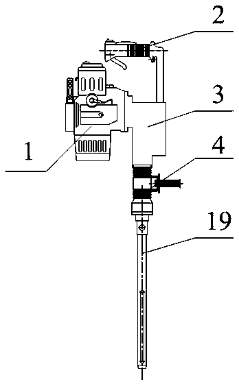 Direct pressure gasoline engine earth taker