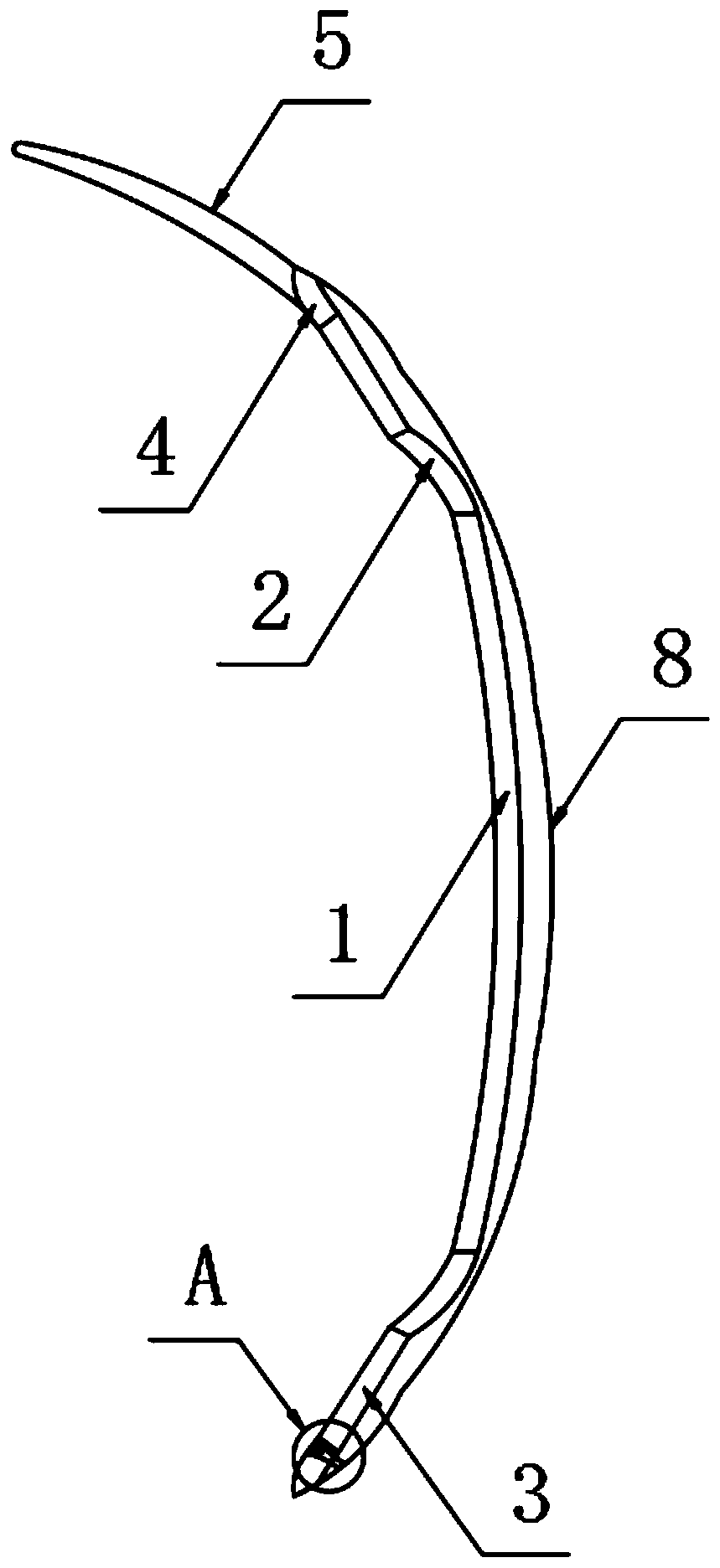 Novel cornea shaping lens and production method thereof