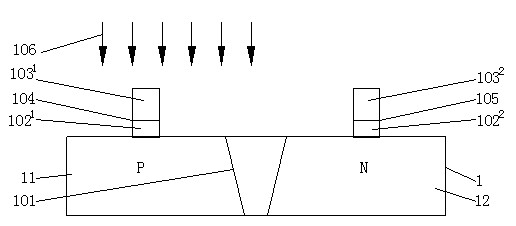 Method for improving HCI (Hot Carrier Injection) effect of high-K gate dielectric NMOS (N-Mental-Oxide-Semiconductor) by adopting gate-last process