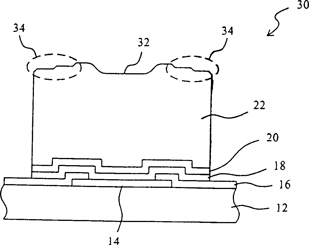 Technique and structure for making convex