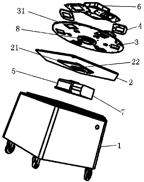 Multistage rotary-disk mechanism of CCD detection machine