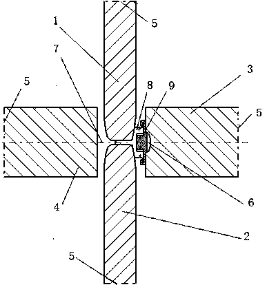 Device and method for measuring rolling line height of universal rolling mill