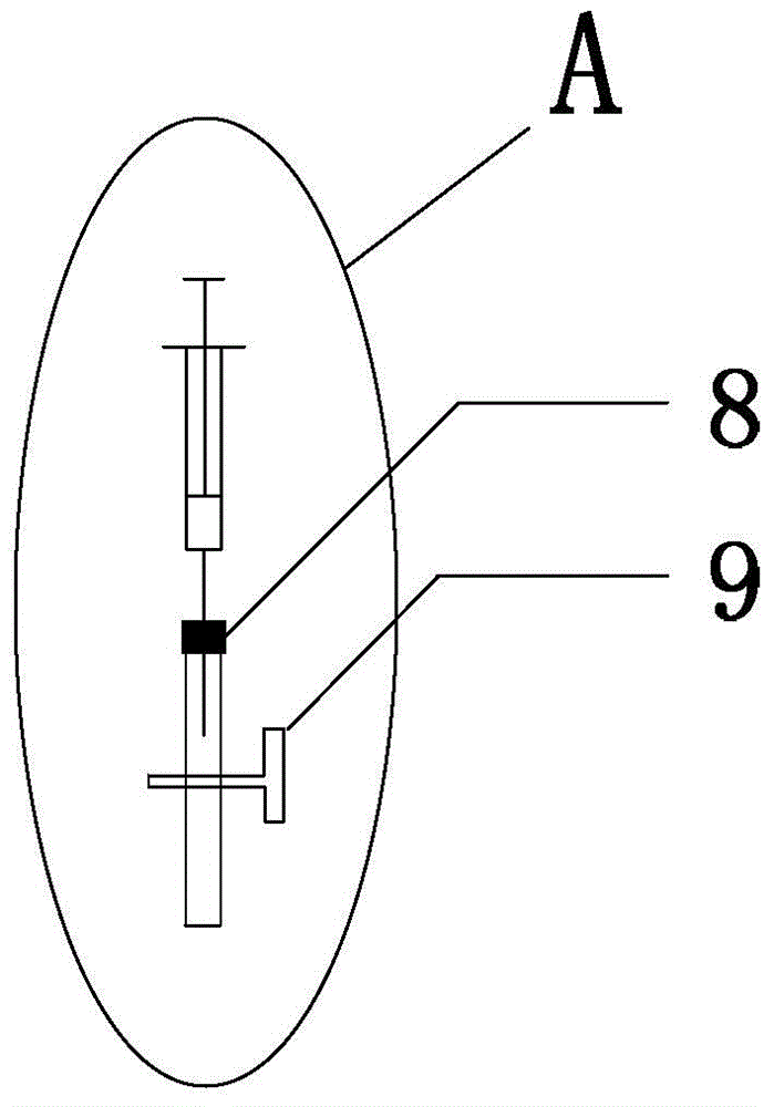 Device and experimental method for researching insulating property of micro water containing SF6 gas