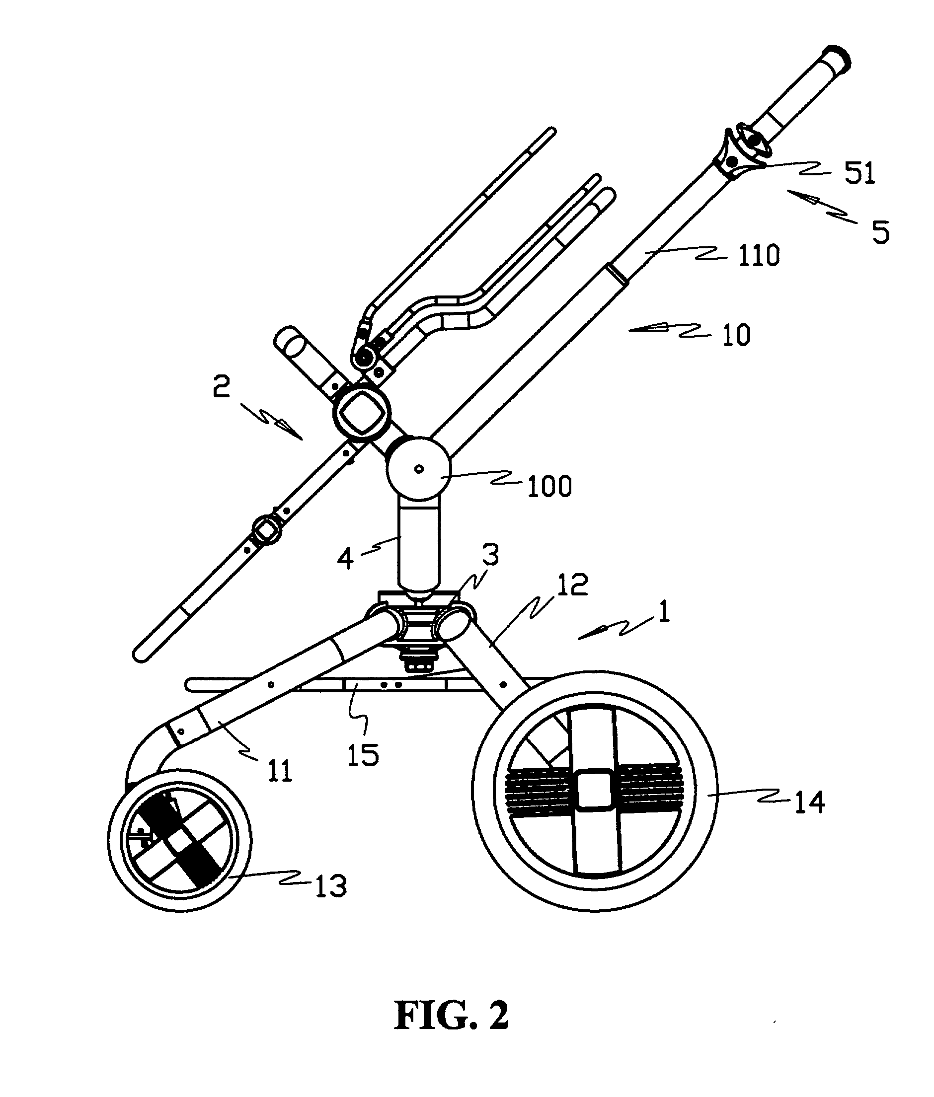 Baby stroller frame with seat direction changing mechanism