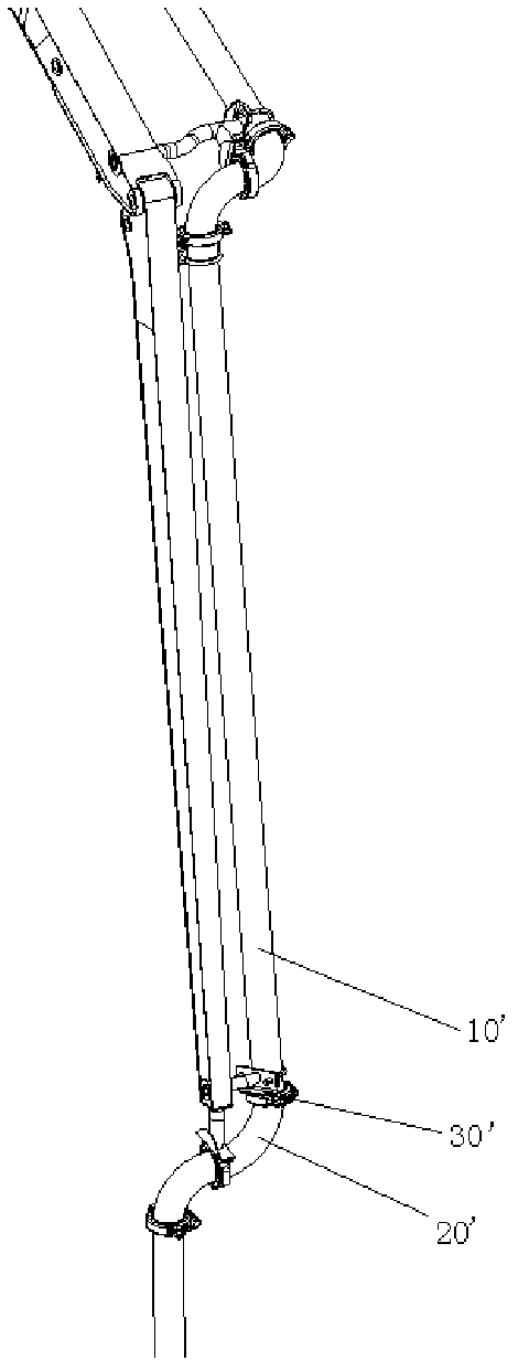 Elastic damper, material distribution arm support and concrete material distribution equipment