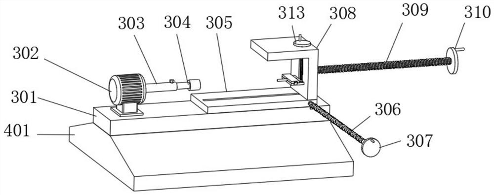 Spring end deburring treatment device for spring machining