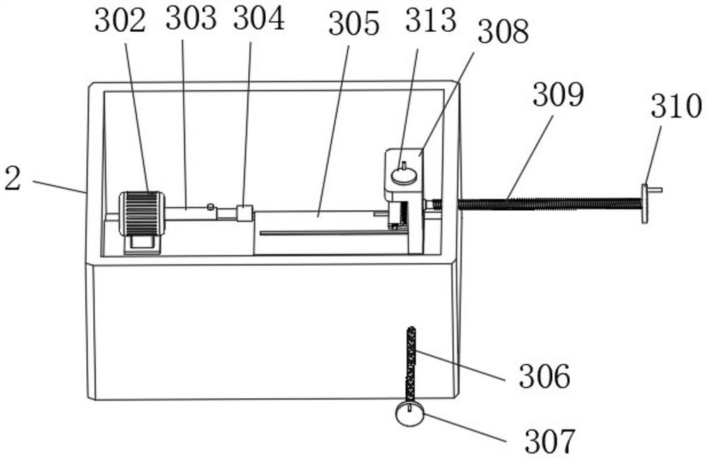 Spring end deburring treatment device for spring machining