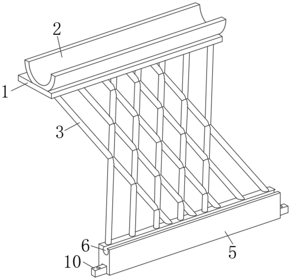 Slope reinforcing structure for civil engineering