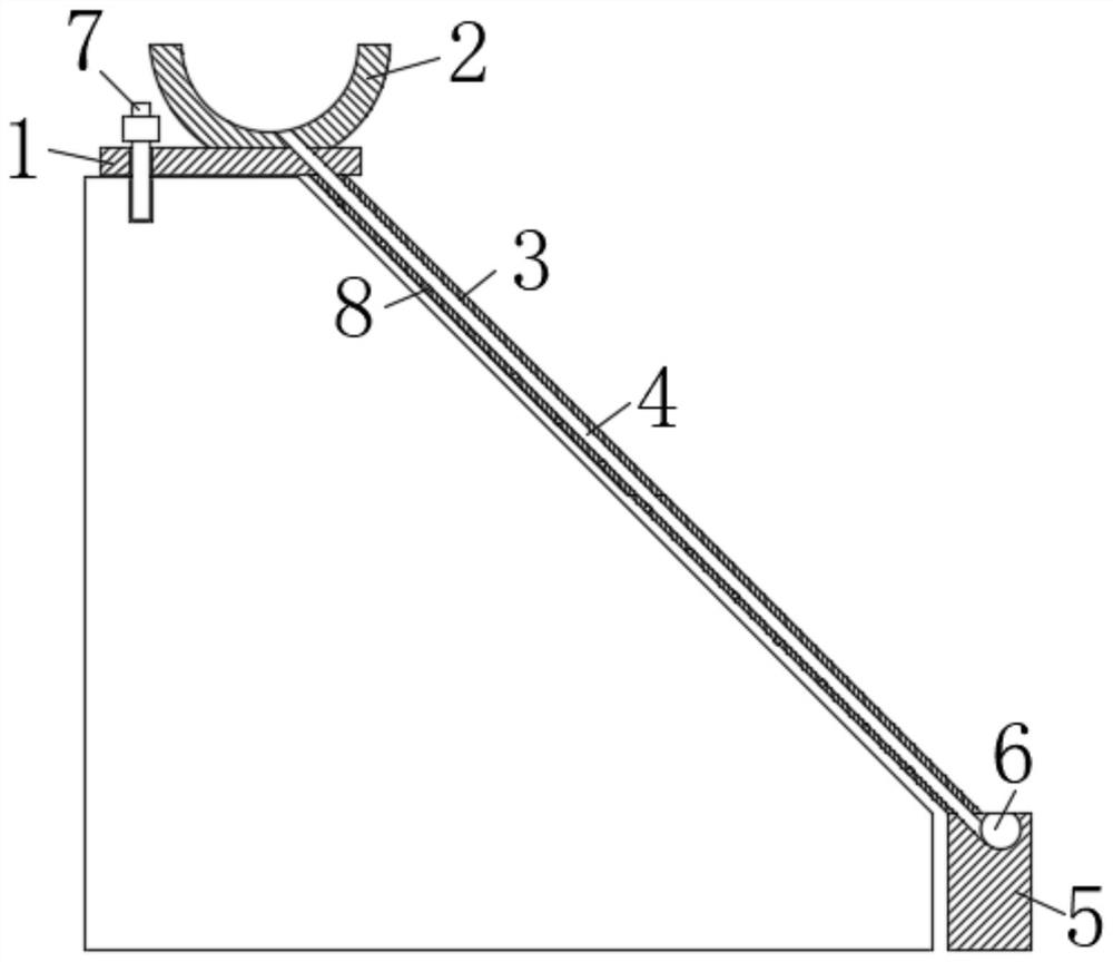 Slope reinforcing structure for civil engineering