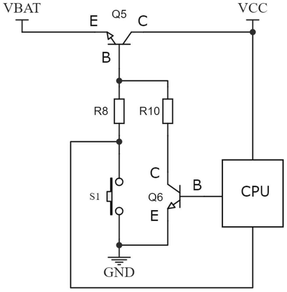 Multifunctional controllable power supply circuit with functions of switching, reverse prevention, consumption reduction and detection