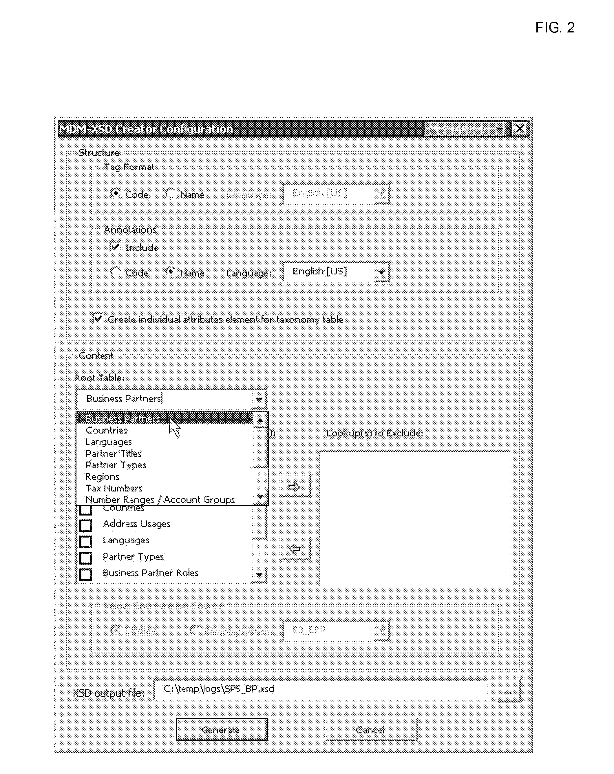 Database interface generator