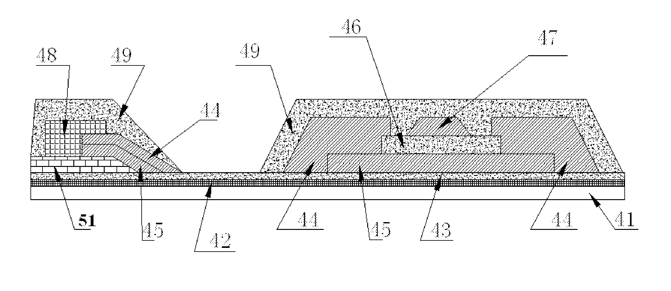 Novel ITO crossover integrated capacitive touch screen and manufacturing method thereof