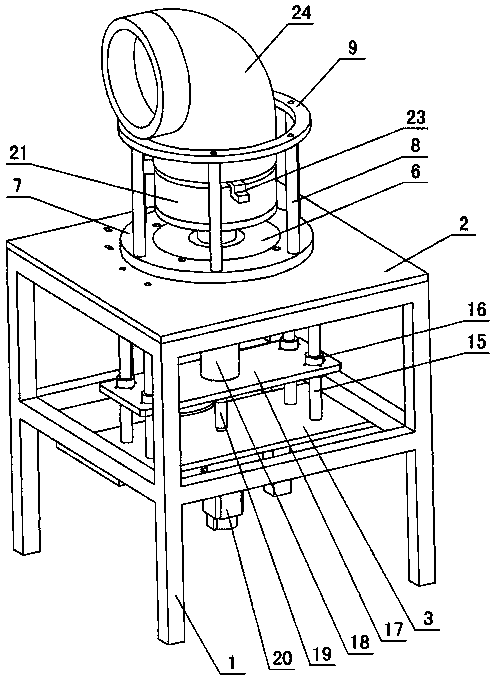 Vertical high-precision post-processing machine for plastic pipes