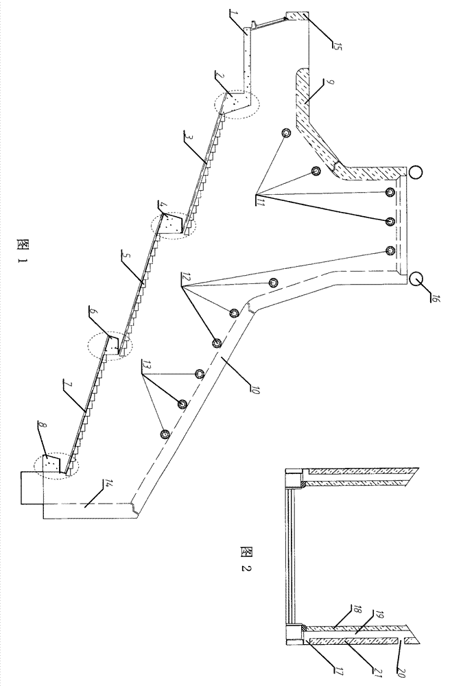 Garbage incinerator combustion chamber