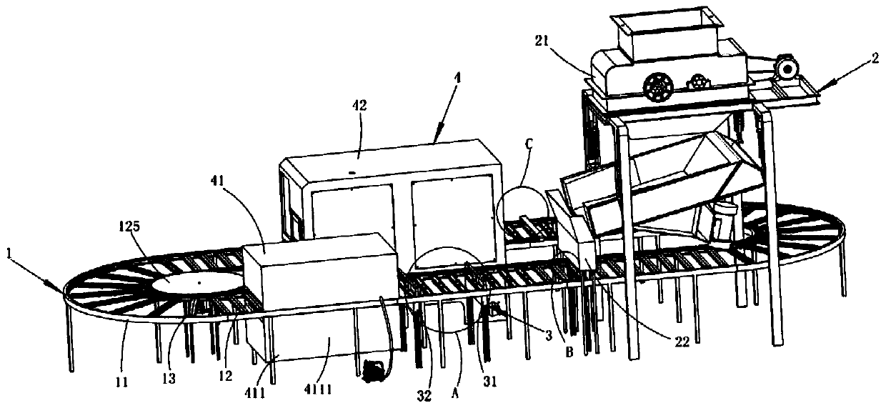 Match continuous production line