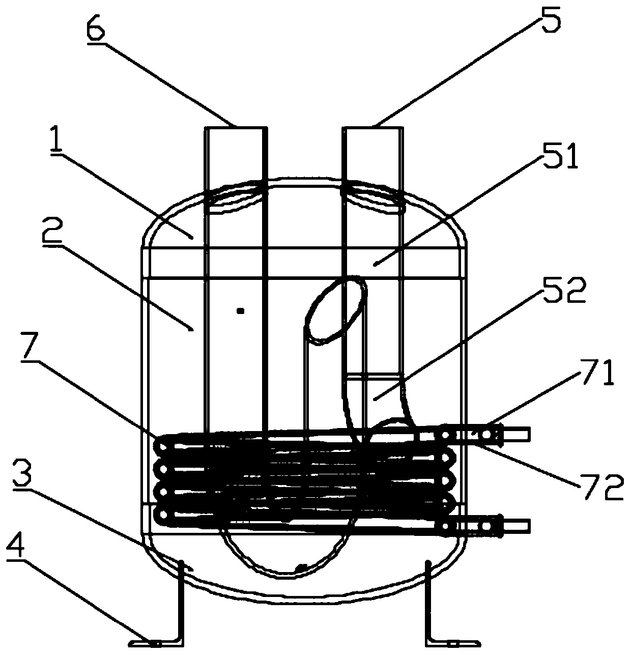 Heat exchange gas-liquid separator with economizer function