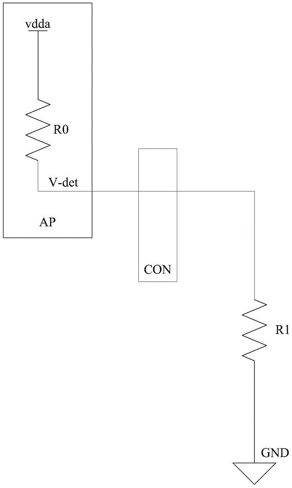 Detection circuit and video output chip of video transmission cable