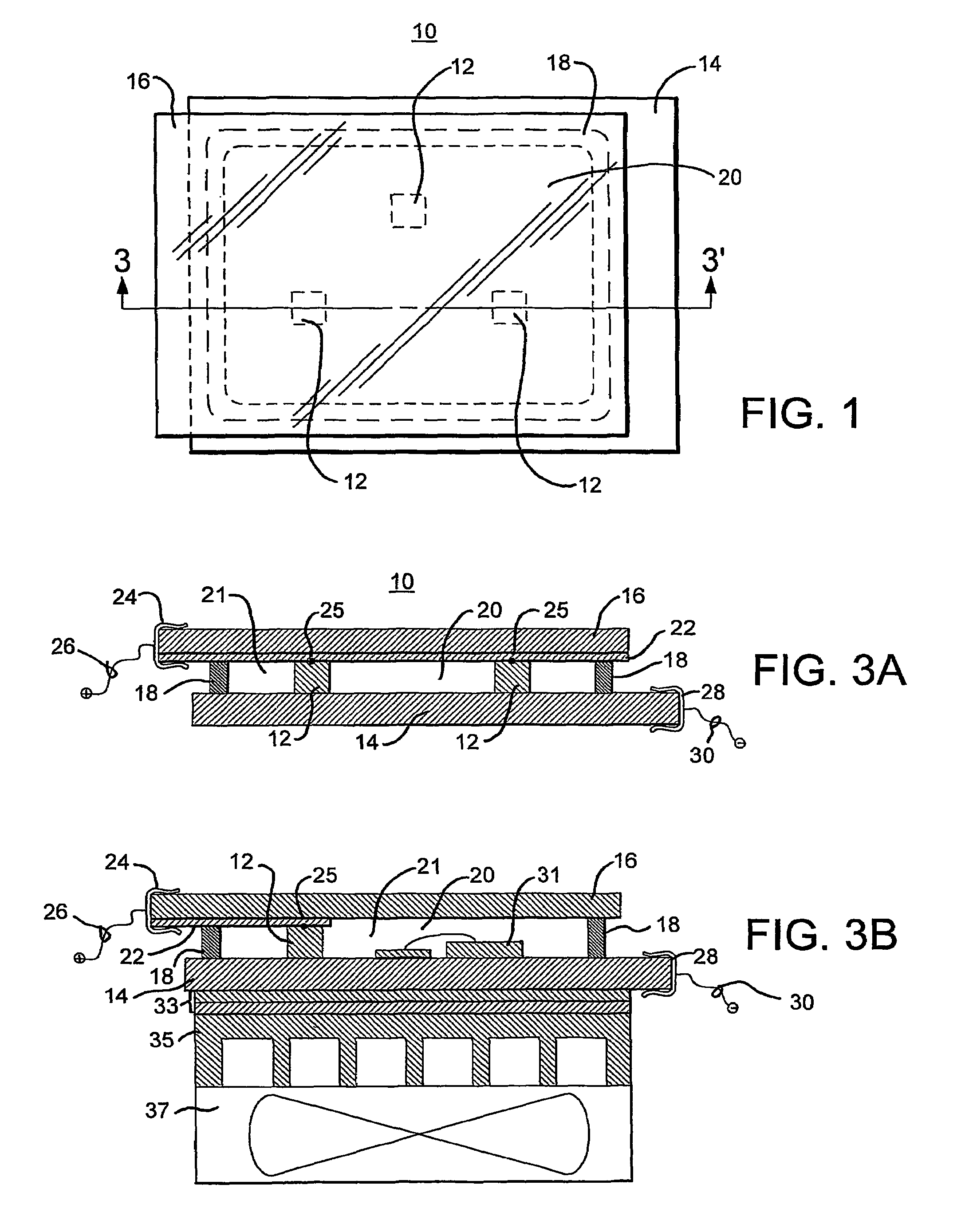 High power radiation emitter device and heat dissipating package for electronic components