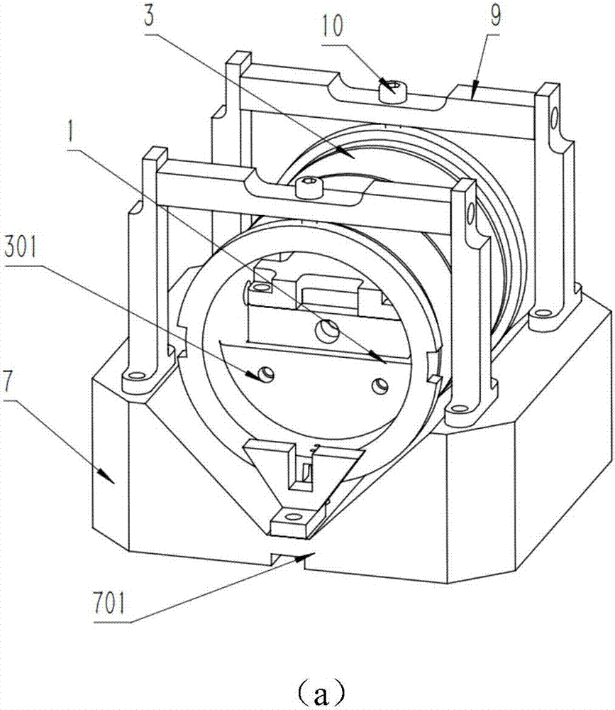 Nuclear magnetic resonance gyroscope experiment platform structure