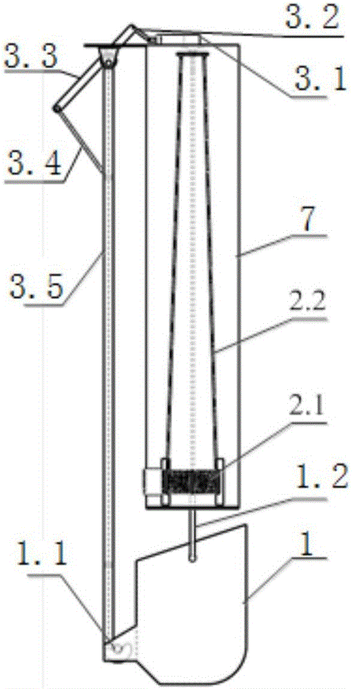 Material lifting and transferring device and method for foundation pit excavation residue soil