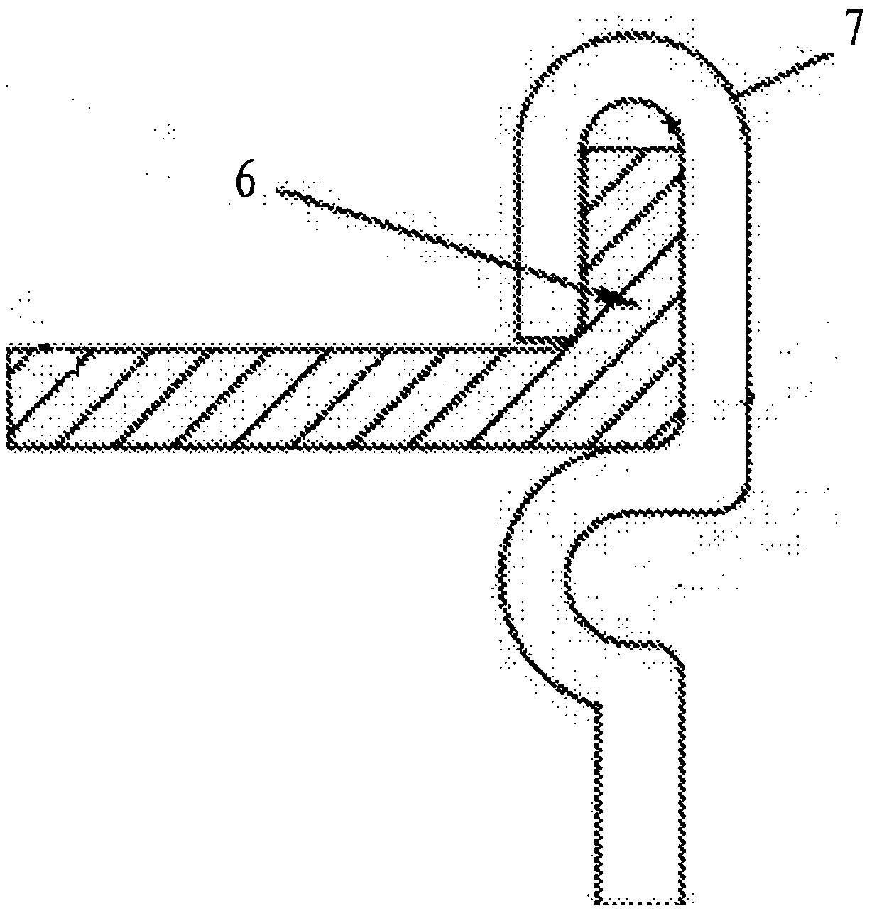 Kitchen ventilator volute edge folding and rolling device