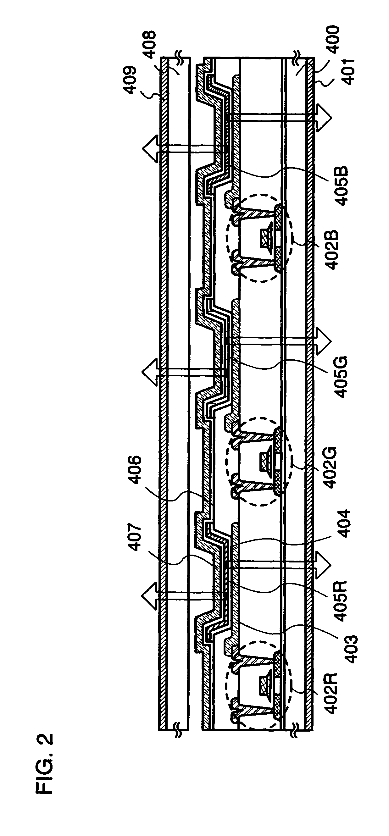 Dual emission active matrix display