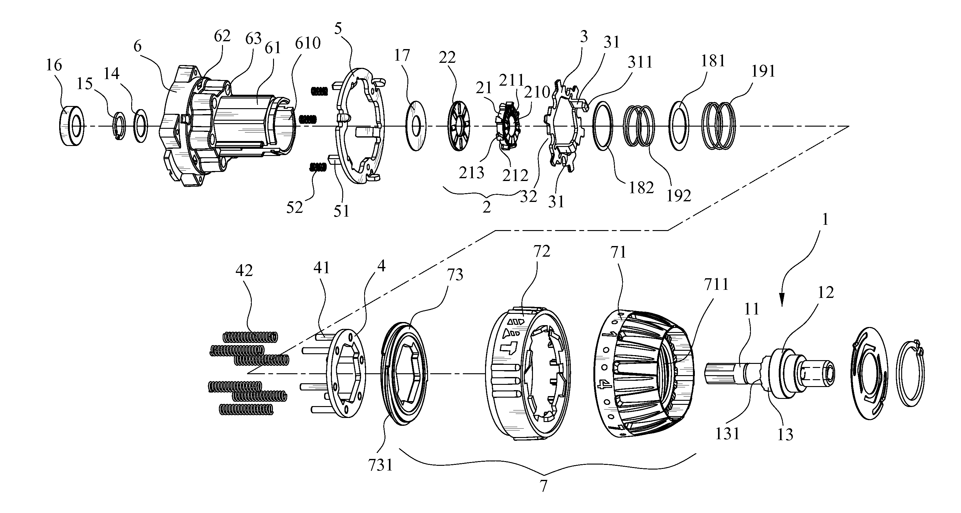 Output device for power tool having protection mechanism