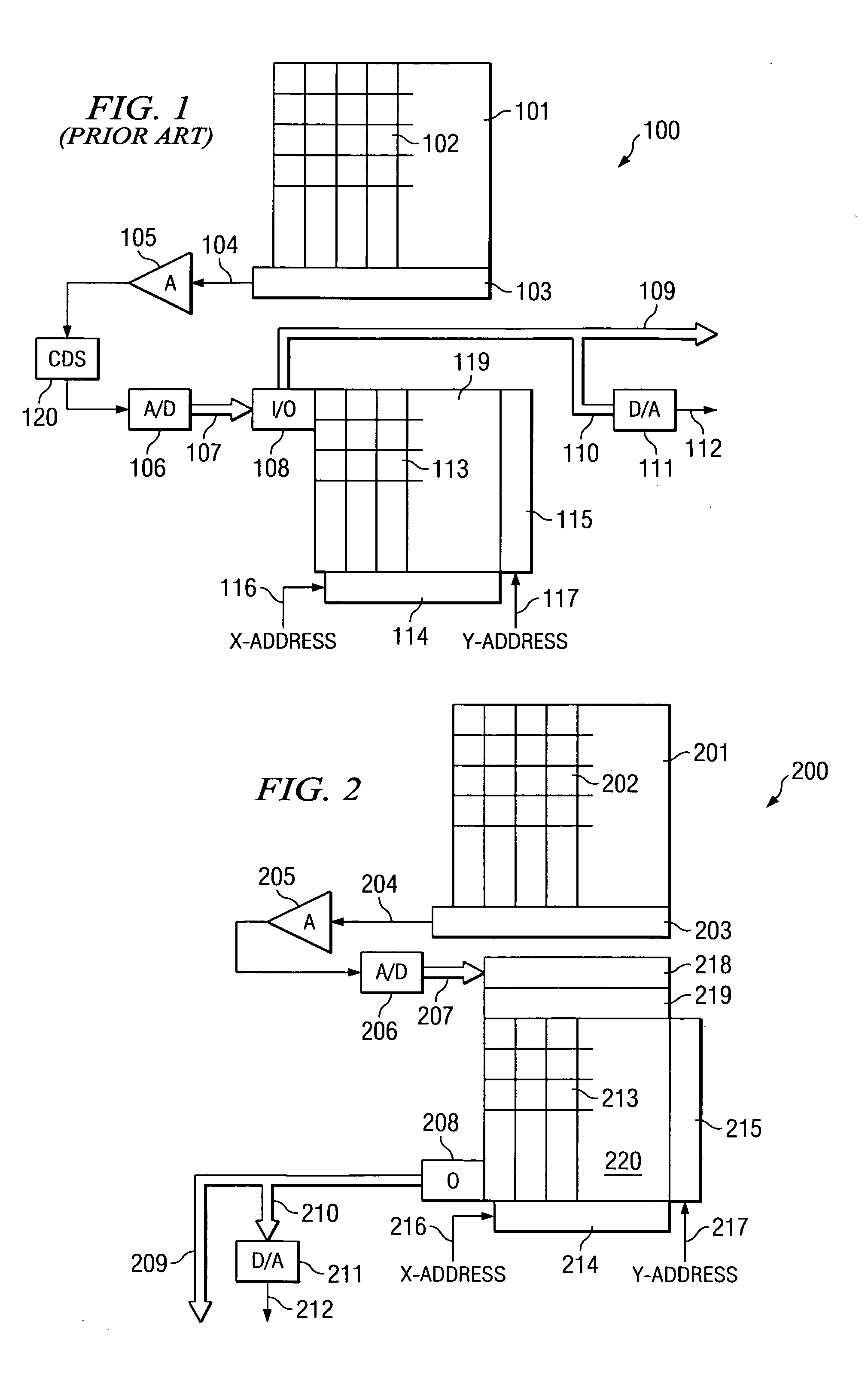 Low noise image sensing system and method for use with sensors with very small pixel size