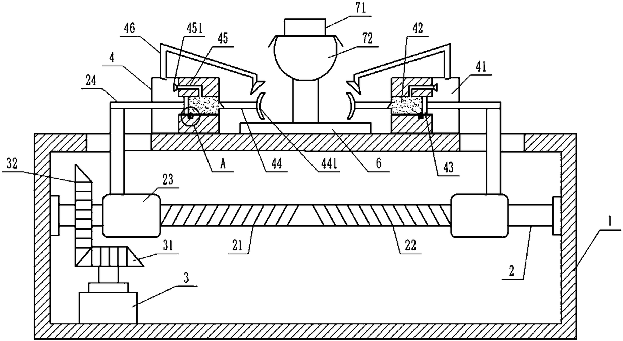 Steel pipe fixing and cutting device